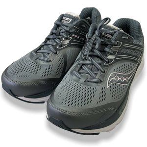 Saucony Womens Grey Pink Echelon 7 Everun Lace Up Sneaker Shoes Size 8 M